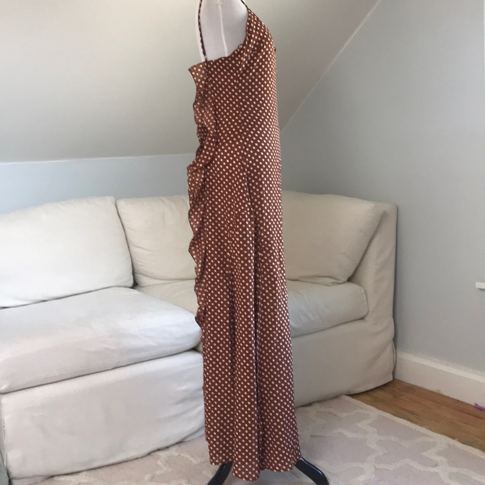 Fanco Maxi Polka Dot Dress Front Slit - Picture 5 of 8